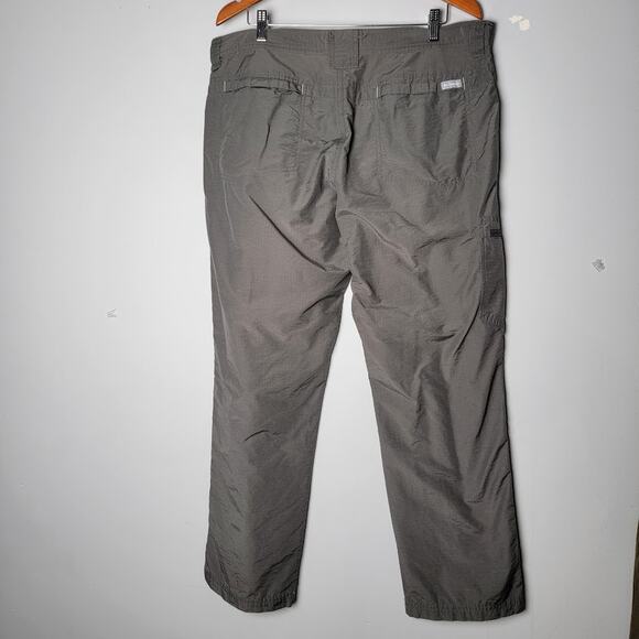 Columbia Pants Men’s 38x30 Gray Hiking Outdoor Cargo Nylon Blend Zip Pocket - Picture 3 of 11